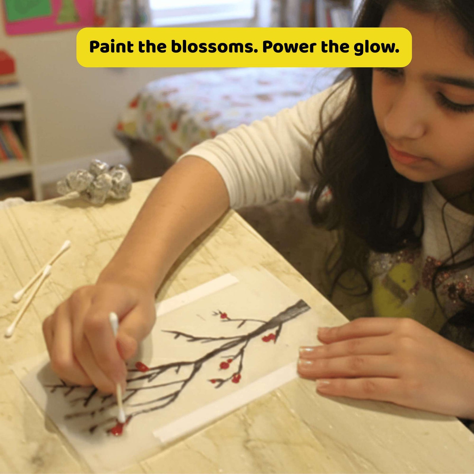 Cherry Blossom Lamp | DIY STEM Kit | 8-14 yrs | Art meets Tech