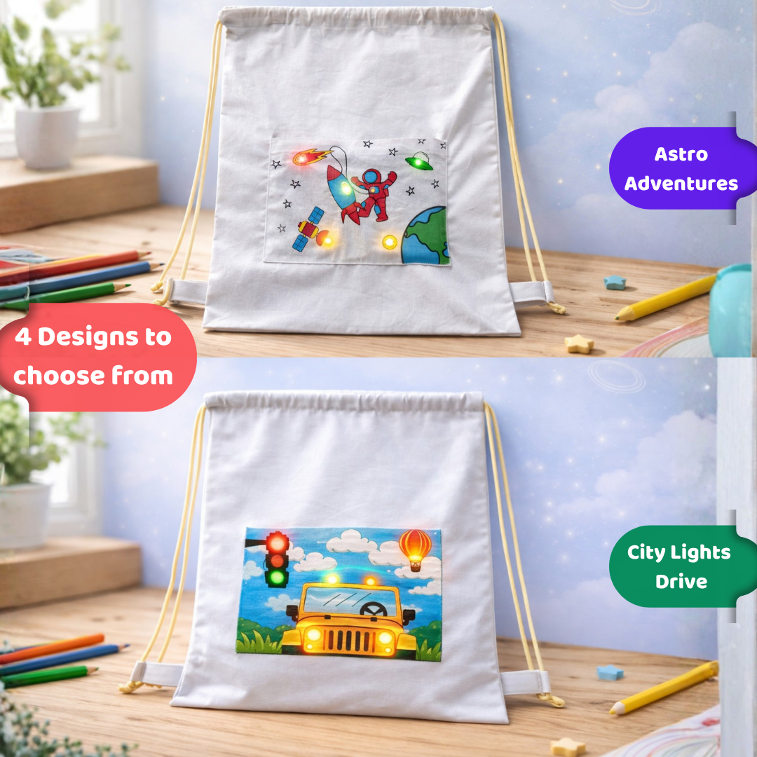 LED Light Bag | DIY STEM Kit | 8–14 yrs |  DIY Wearable Tech Kit