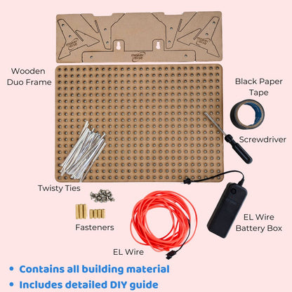 ELectro Glow Art | DIY STEM Kit | 7+ yrs | Design Your Own Glowing Art