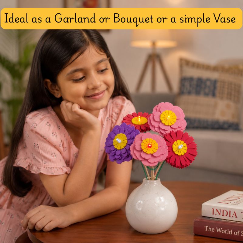 DIY Light-Up Flower Garland | STEM Kit | 6+ yrs | Art meets Electronics