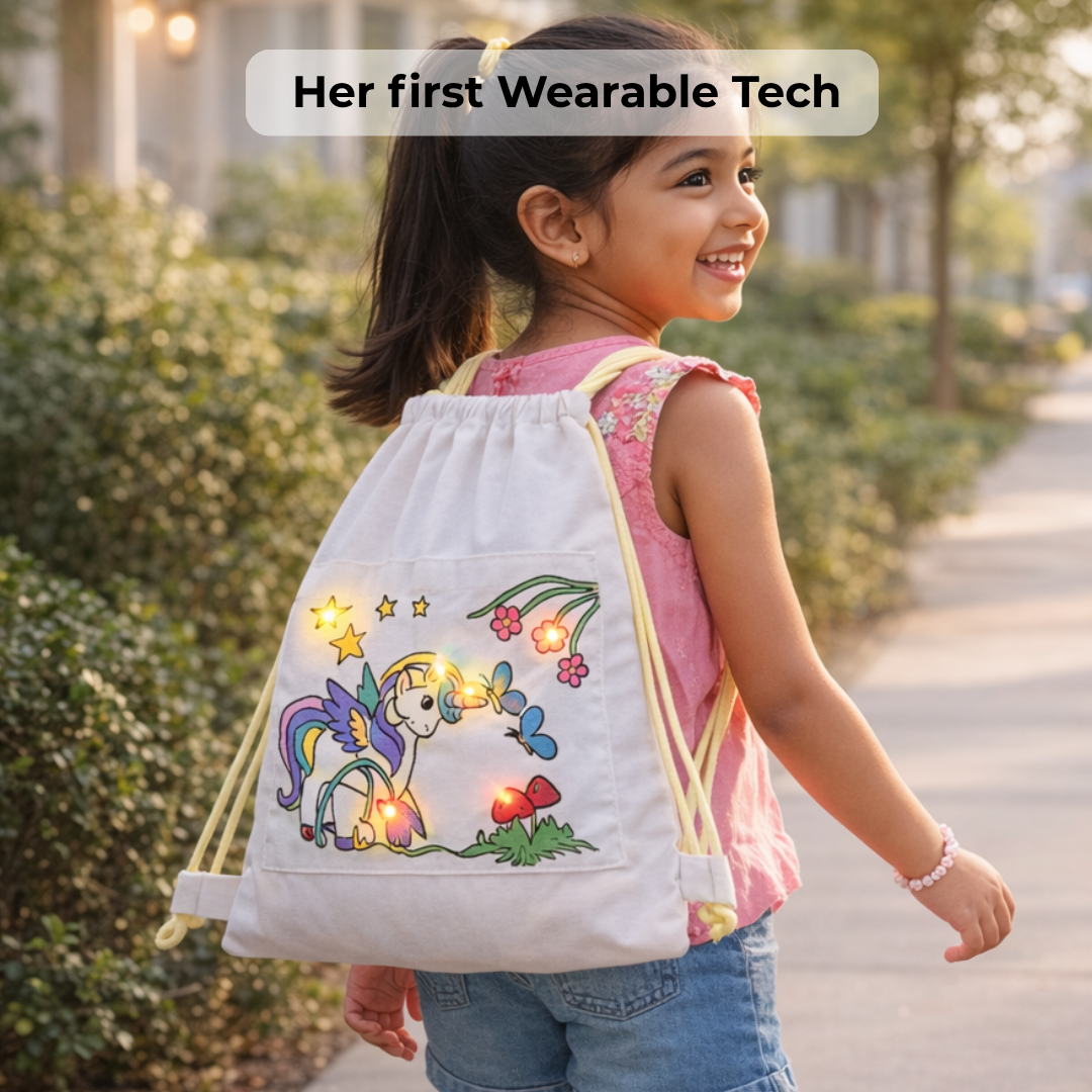LED Light Bag | DIY STEM Kit | 8–14 yrs |  DIY Wearable Tech Kit