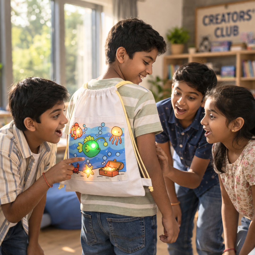 LED Light Bag | DIY STEM Kit | 8–14 yrs |  DIY Wearable Tech Kit