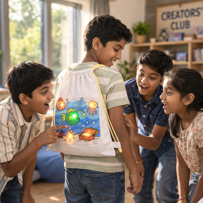 LED Light Bag | DIY STEM Kit | 8–14 yrs |  DIY Wearable Tech Kit