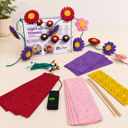 DIY Light-Up Flower Garland | STEM Kit | 6+ yrs | Art meets Electronics