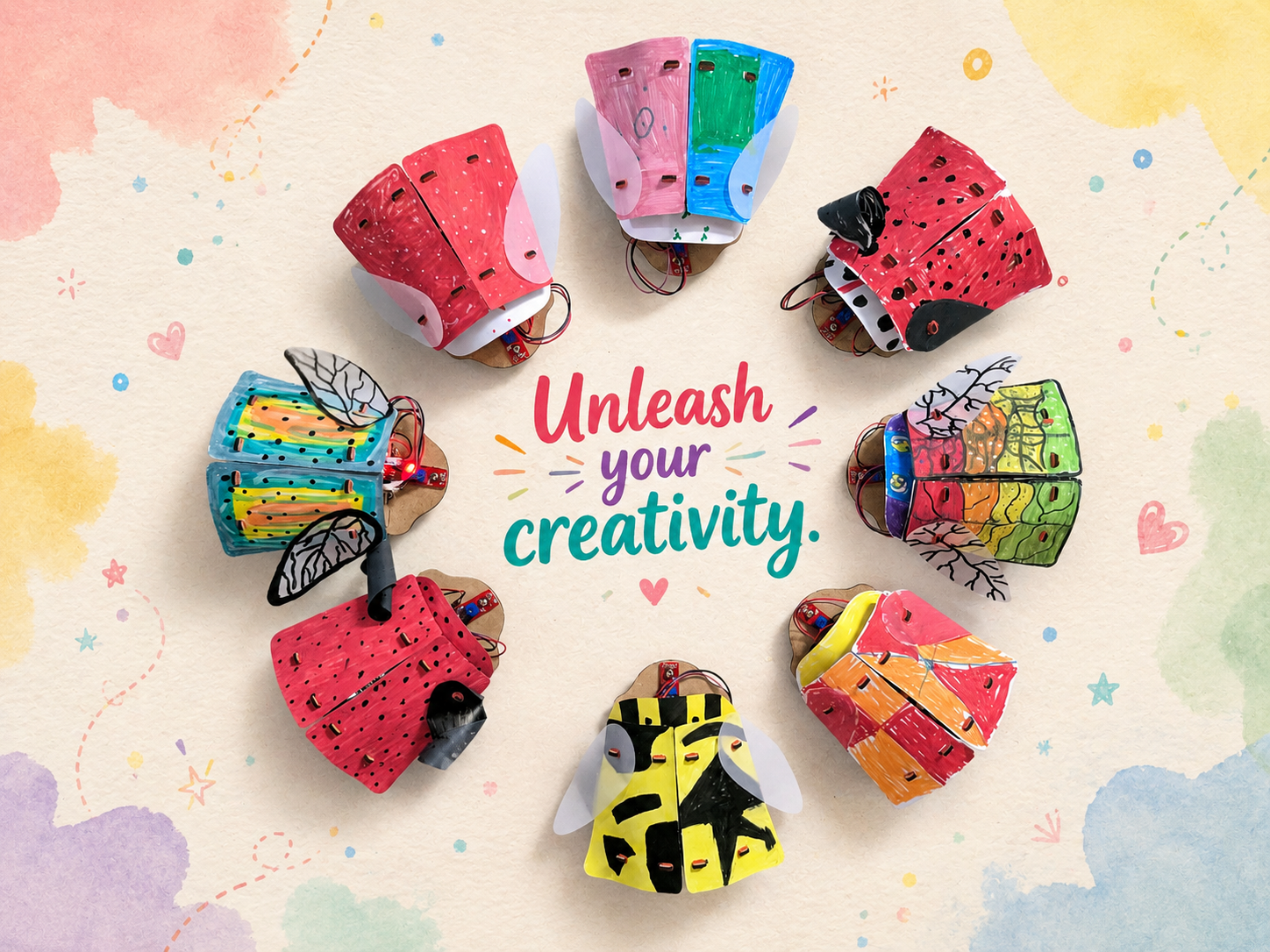 LumoBug Mini | DIY STEM Kit | 7–14 yrs | Fun with Light-Sensing Robotics