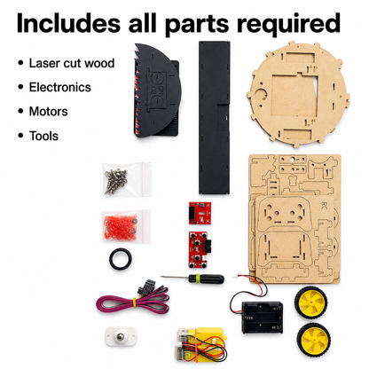 Dust Ninja Cleaning Robot | DIY Robotics Kit | 8–14 yrs | Build. Control. Clean.