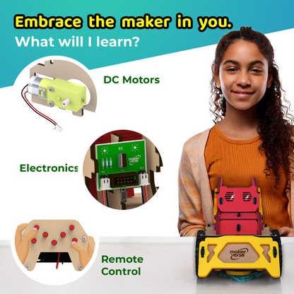 SweepoBot | DIY STEM Kit | 8-14 yrs | Your Sidekick for a Cleaner Room