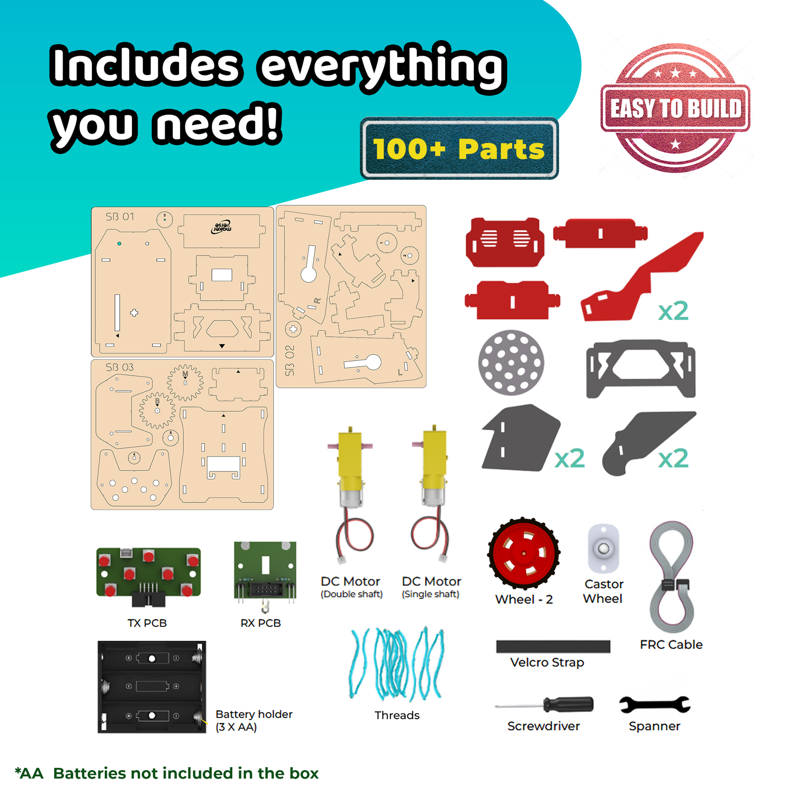 SweepoBot | DIY STEM Kit | 8-14 yrs | Your Sidekick for a Cleaner Room