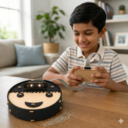 Dust Ninja Cleaning Robot | DIY Robotics Kit | 8–14 yrs | Build. Control. Clean.