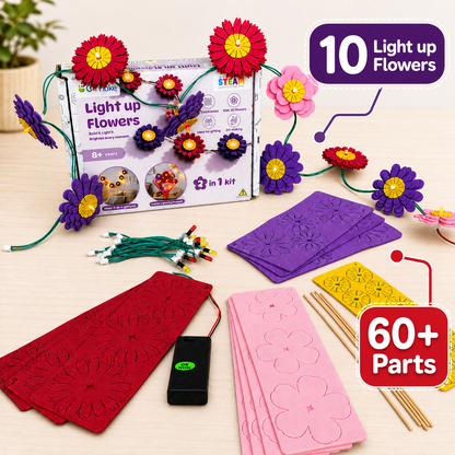 DIY Light-Up Flower Garland | STEM Kit | 6+ yrs | Art meets Electronics