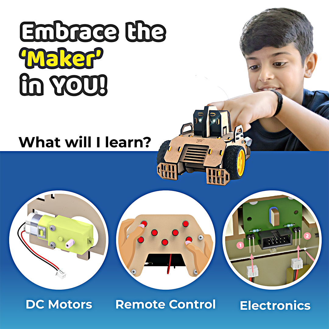 GobbleBot | DIY STEM Kit | 8-14 yrs | Fun with Remote Control Robotics