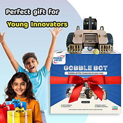 GobbleBot | DIY STEM Kit | 8-14 yrs | Fun with Remote Control Robotics