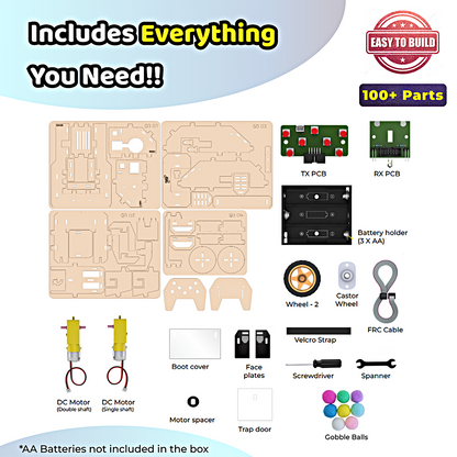 GobbleBot | DIY STEM Kit | 8-14 yrs | Fun with Remote Control Robotics