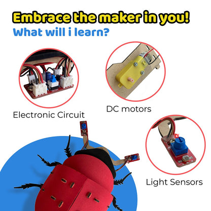 Lumobug | DIY STEM Kit | 8+ yrs | Fun with Bio-Inspired Robotics