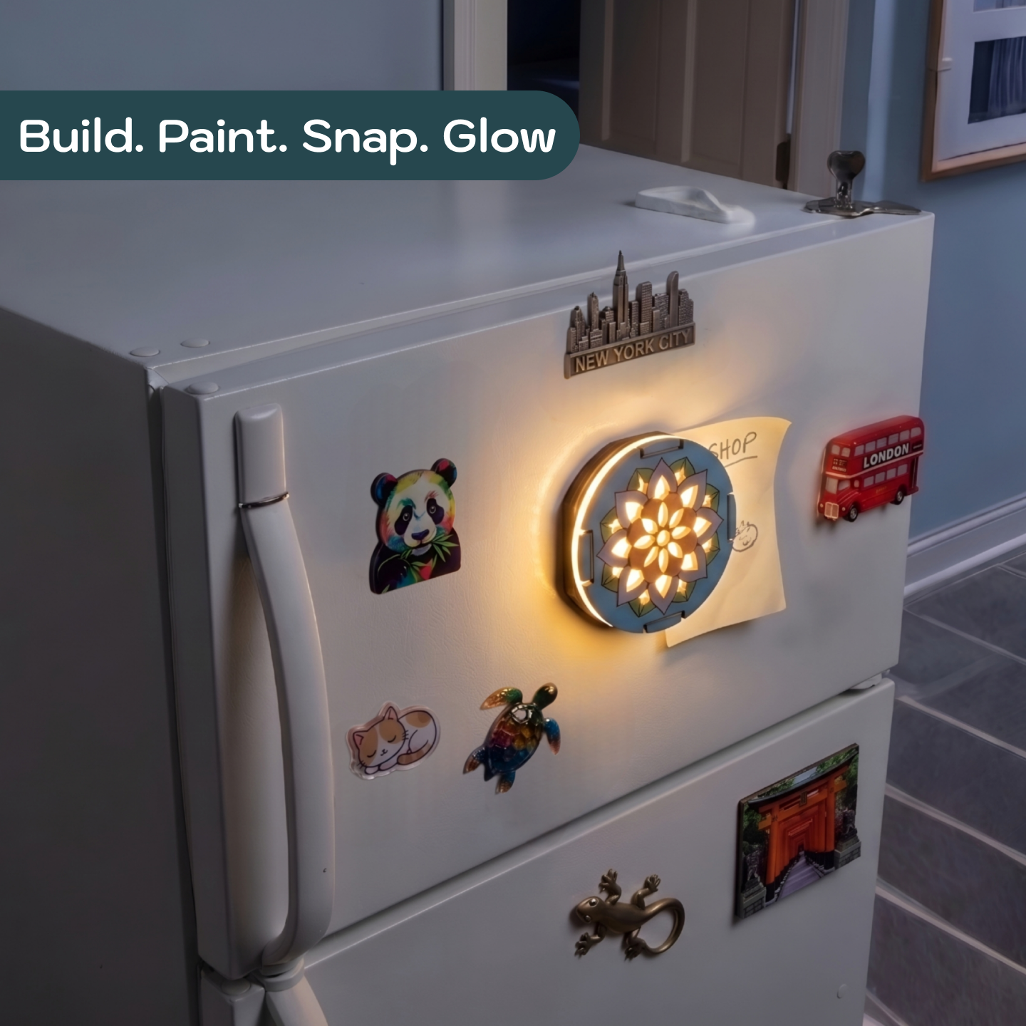 Light-Up Fridge Magnet | DIY STEM Kit | 8+ yrs | Art meets Electronics